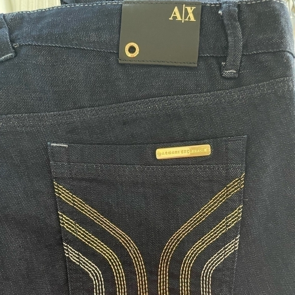 Denim Blue Jeans ARMANI EXCHANGE J11 Skinny Jeans Women Jeans Gold Element Jeans - Picture 7 of 7